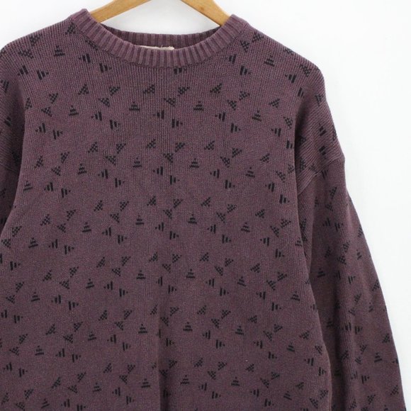 Vintage Motto Red Dot Crewneck Sweatshirt Red Pullover All Over Print Size XL - Picture 2 of 8